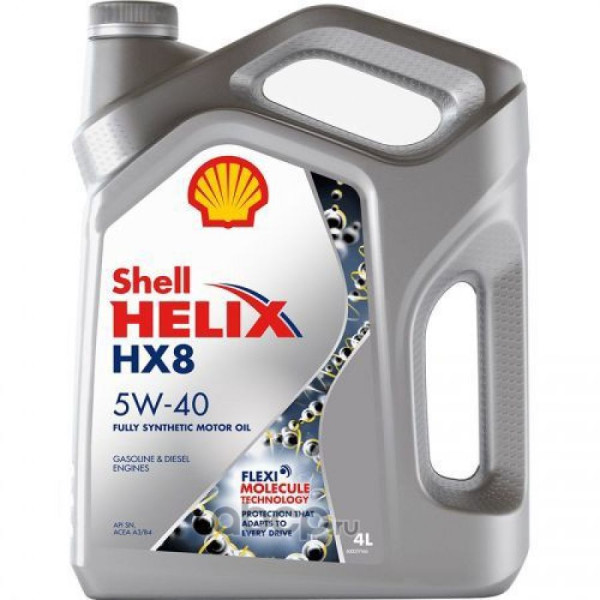 SHELL HELIX HX8SYNTHETIC5W404L Масло SHELL Helix HX8 5W-40 (4л)