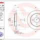 BREMBO  Диск тормозной задн. с УФ покрытием FORD FIESTA V (JH_ JD_) 11 01-03 10 FORD F