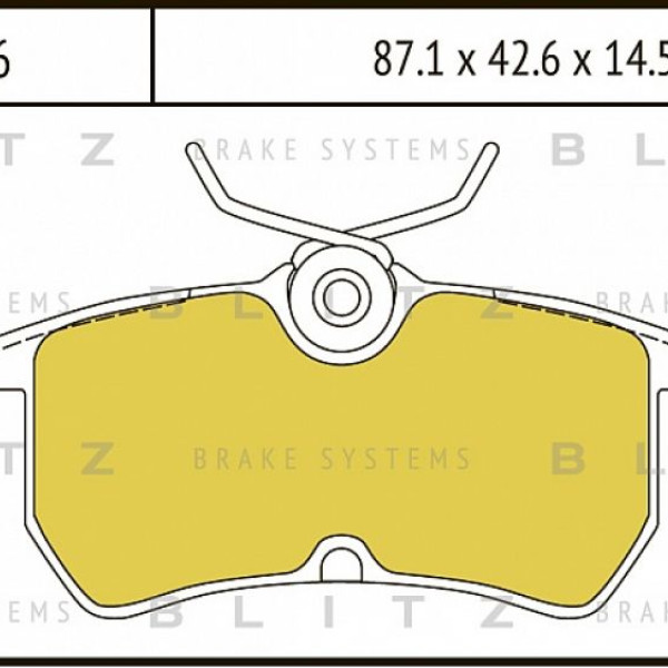 BLITZ Колодки тормозные FORD FOCUS 98- задн.