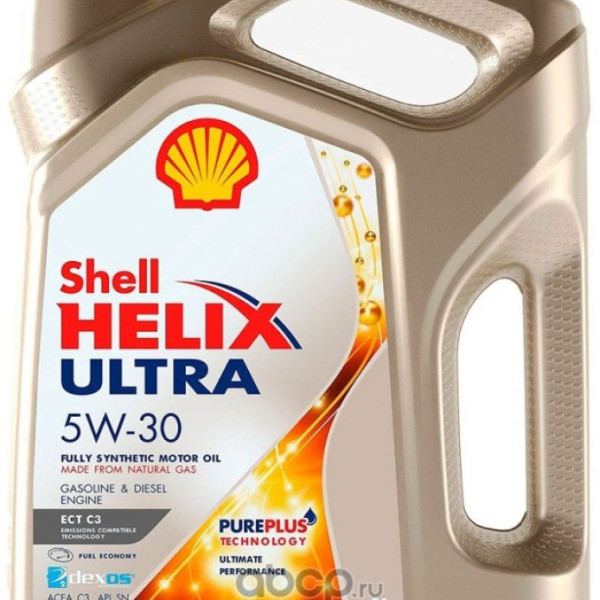  Масло моторное 5W30 Shell 4л синтетика Helix Ultra ECT С3 RU