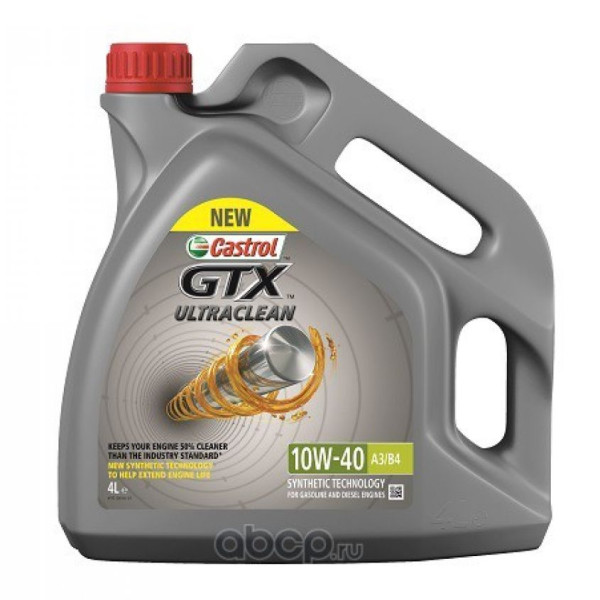  CASTROL GTX ULTRACLEAN 10W-40 A3 B4 Моторное масло (4)