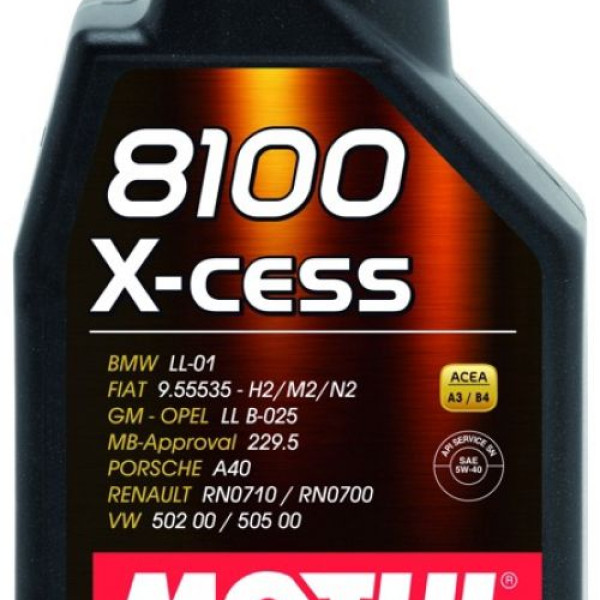  MOTUL 8100 X-CESS 5W40 GEN2, SN CF, A3 B4 Масло моторное синт. 1л