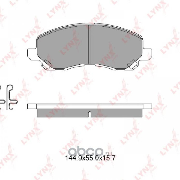 LYNX Колодки тормозные MITSUBISHI LANCER OUTLANDER 03- передн.