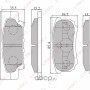 LYNX Колодки тормозные MITSUBISHI LANCER OUTLANDER 03- задн.