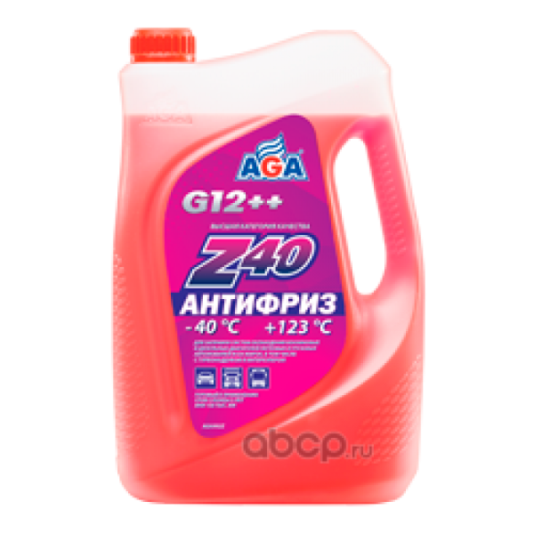 AGA-Z40 PREMIX Антифриз, готовый к применению, красный, -40С (5L)