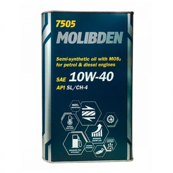 MANNOL MOLIBDEN BENZIN 10W-40 METAL МАСЛО МОТОРНОЕ (4Л) 