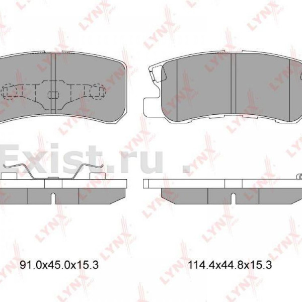 LYNX Колодки тормозные MITSUBISHI OUTLANDER 07- задн.