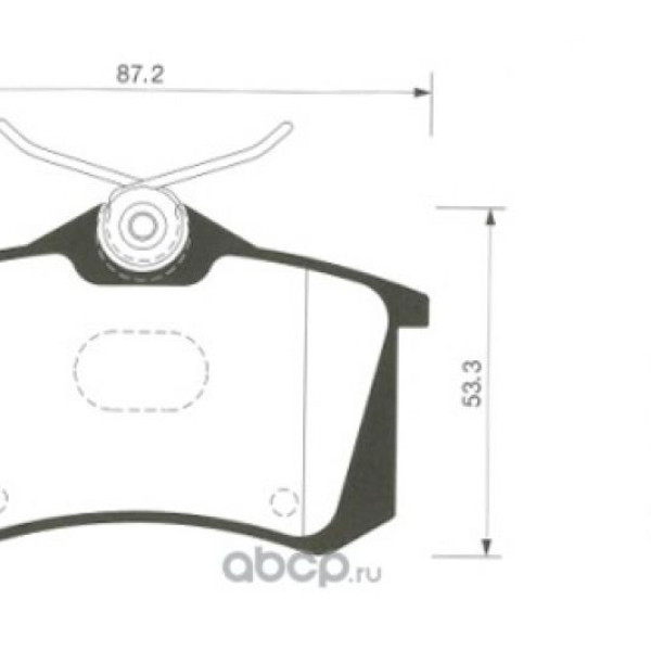 HI-Q Колодки тормозные задние  VAG PSA FORD FIAT GOLF PASSAT JETTA A3 A4 A8 OCTAVIA FABIA RAPID 308 88